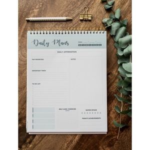New Spiral Daily Planner Agenda Notepad 8.5x11